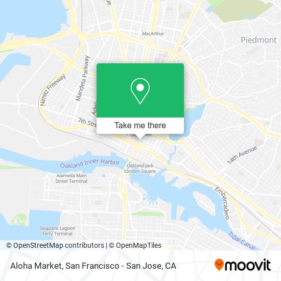 Aloha Market map