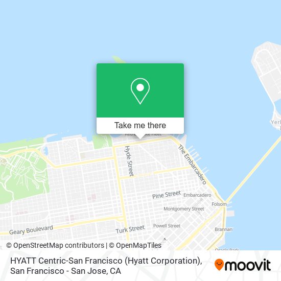 HYATT Centric-San Francisco (Hyatt Corporation) map