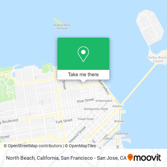 Mapa de North Beach, California