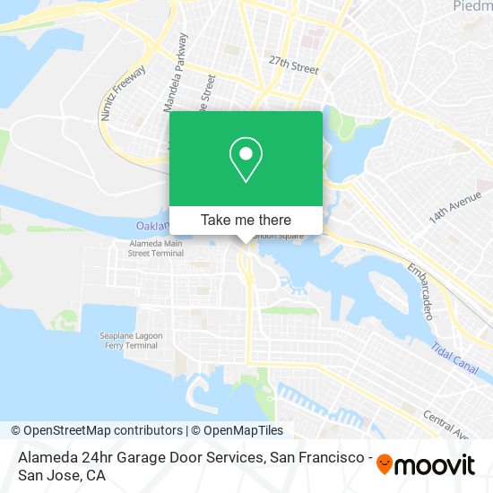 Alameda 24hr Garage Door Services map