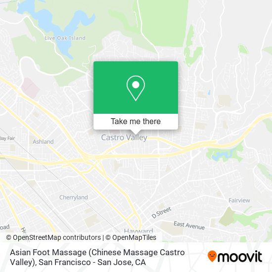Mapa de Asian Foot Massage (Chinese Massage Castro Valley)