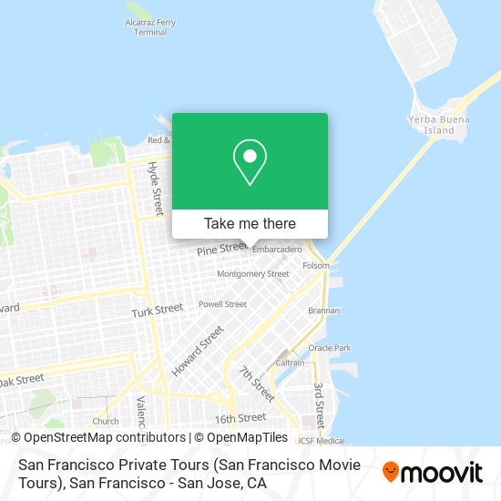 Mapa de San Francisco Private Tours