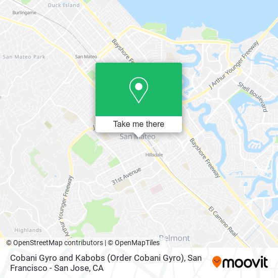 Cobani Gyro and Kabobs (Order Cobani Gyro) map