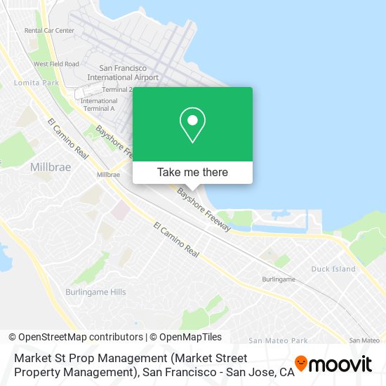 Market St Prop Management (Market Street Property Management) map