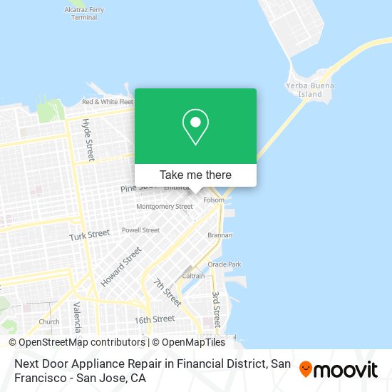 Mapa de Next Door Appliance Repair in Financial District