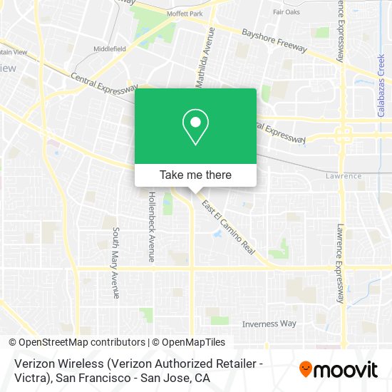 Mapa de Verizon Wireless (Verizon Authorized Retailer - Victra)