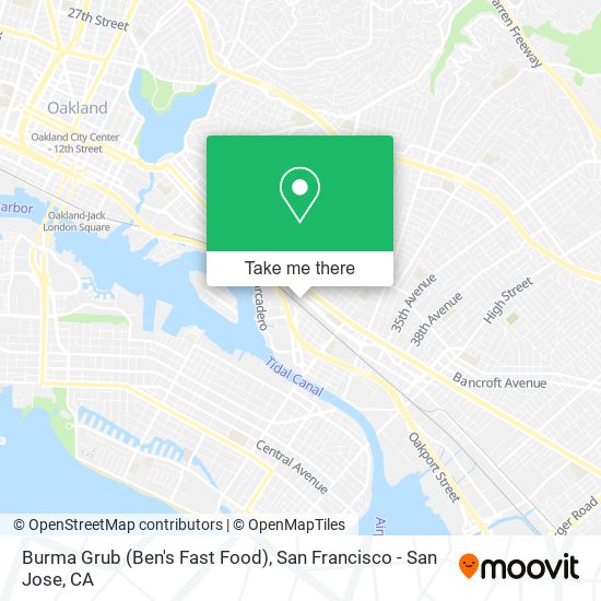 Mapa de Burma Grub (Ben's Fast Food)