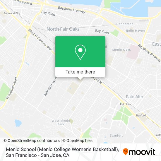 Mapa de Menlo School (Menlo College Women's Basketball)