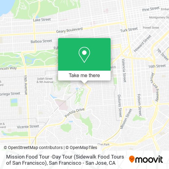 Mission Food Tour -Day Tour (Sidewalk Food Tours of San Francisco) map