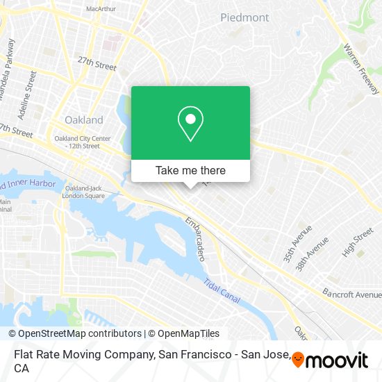 Flat Rate Moving Company map