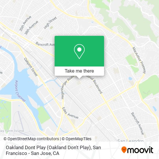 Oakland Dont Play (Oakland Don't Play) map