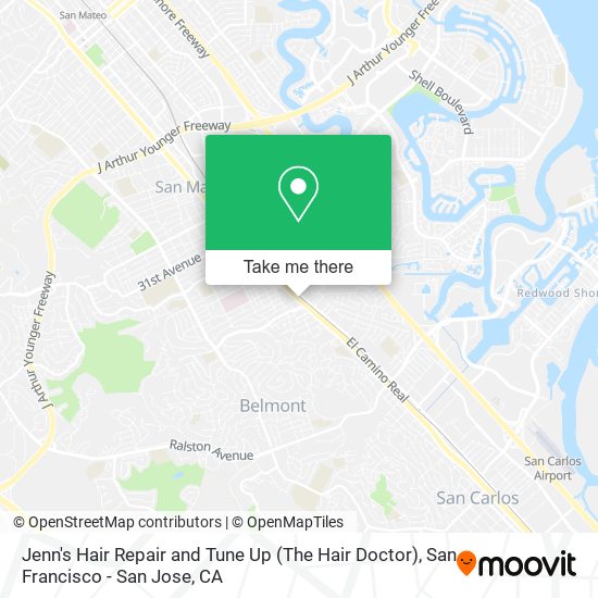 Mapa de Jenn's Hair Repair and Tune Up (The Hair Doctor)