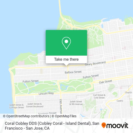 Mapa de Coral Cobley DDS (Cobley Coral - Island Dental)