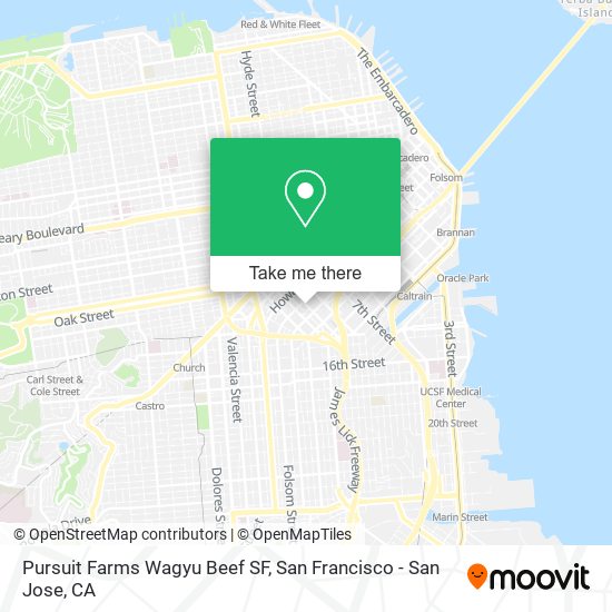 Mapa de Pursuit Farms Wagyu Beef SF