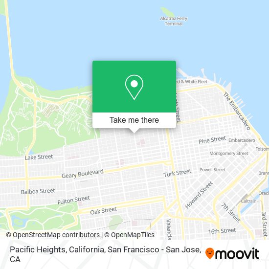 Pacific Heights, California map