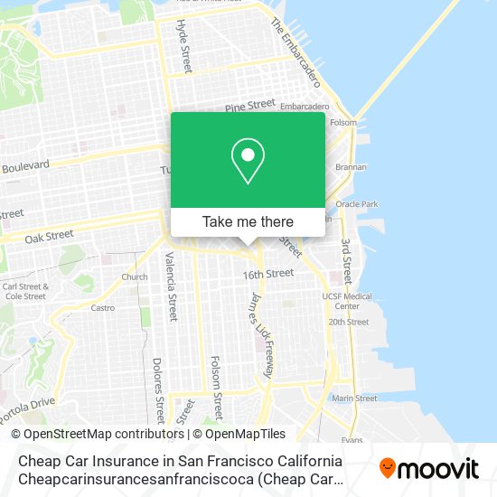 Cheap Car Insurance in San Francisco California Cheapcarinsurancesanfranciscoca map