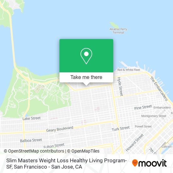 Slim Masters Weight Loss Healthy Living Program- SF map