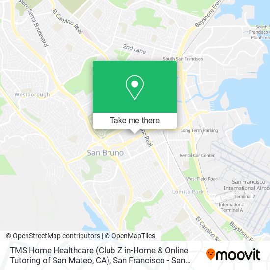 TMS Home Healthcare (Club Z in-Home & Online Tutoring of San Mateo, CA) map