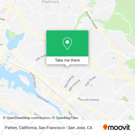 Patten, California map