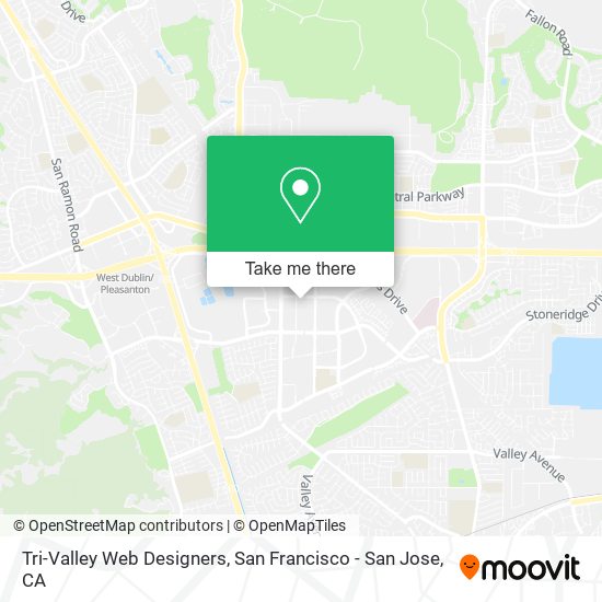 Tri-Valley Web Designers map