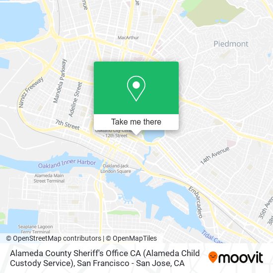 Alameda County Sheriff's Office CA (Alameda Child Custody Service) map