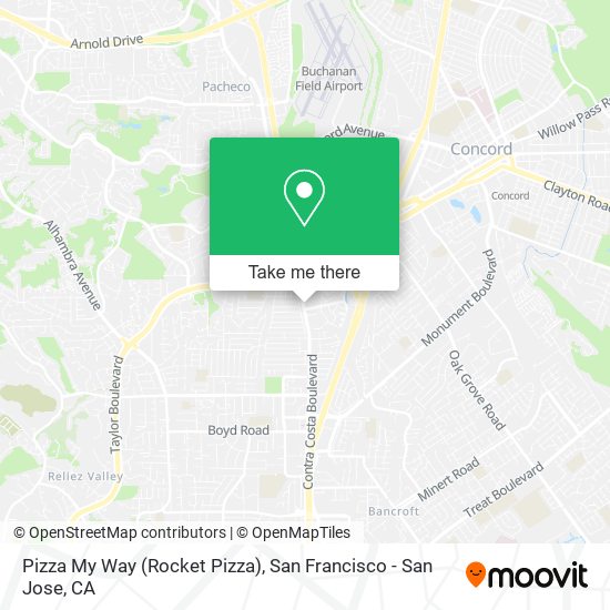 Pizza My Way (Rocket Pizza) map