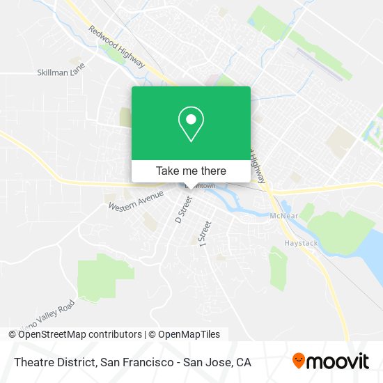 Mapa de Theatre District