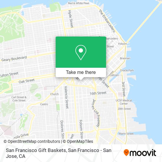 Mapa de San Francisco Gift Baskets