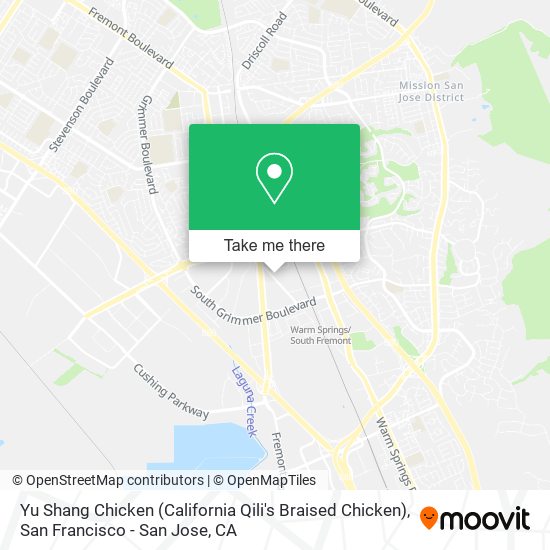 Mapa de Yu Shang Chicken (California Qili's Braised Chicken)
