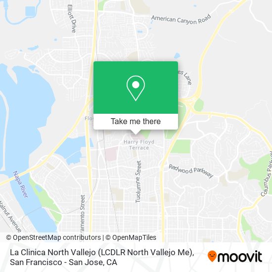 Mapa de La Clinica North Vallejo (LCDLR North Vallejo Me)