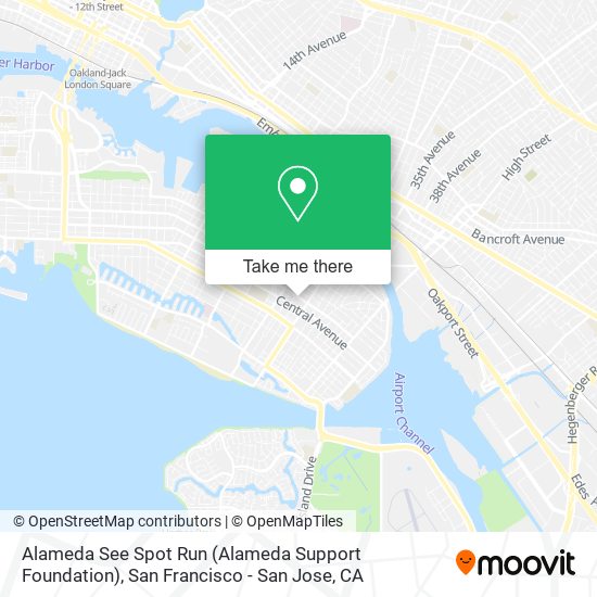 Alameda See Spot Run (Alameda Support Foundation) map