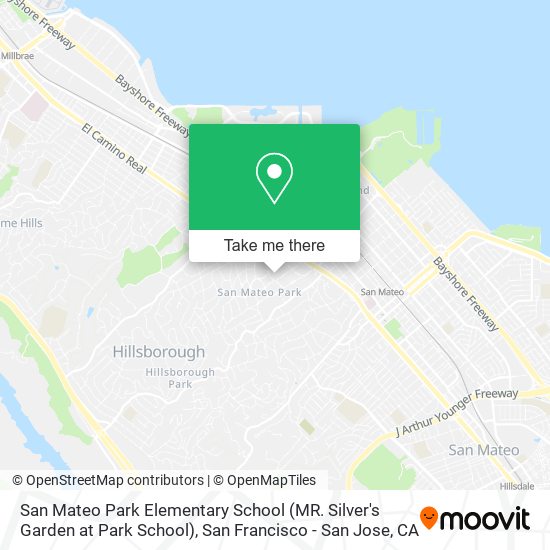 San Mateo Park Elementary School (MR. Silver's Garden at Park School) map