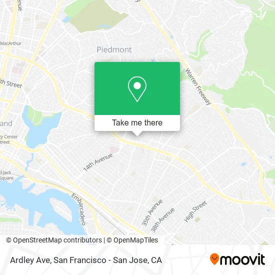 Mapa de Ardley Ave