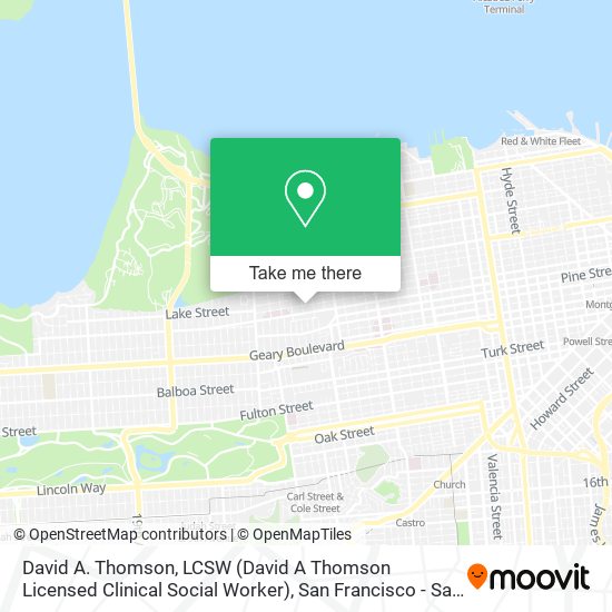 David A. Thomson, LCSW (David A Thomson Licensed Clinical Social Worker) map