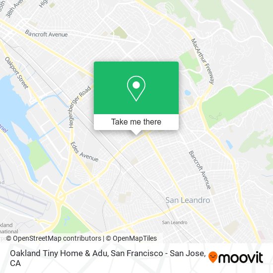 Oakland Tiny Home & Adu map