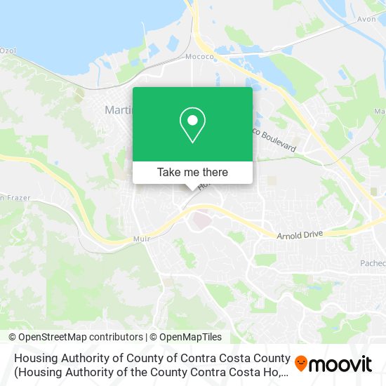 Housing Authority of County of Contra Costa County map