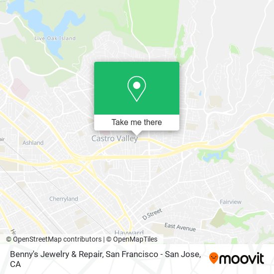 Benny's Jewelry & Repair map