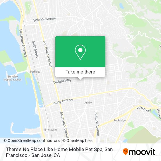There's No Place Like Home Mobile Pet Spa map