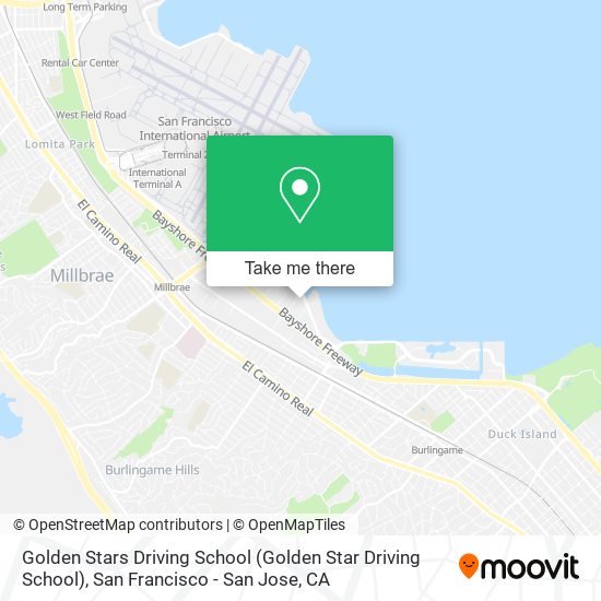Mapa de Golden Stars Driving School