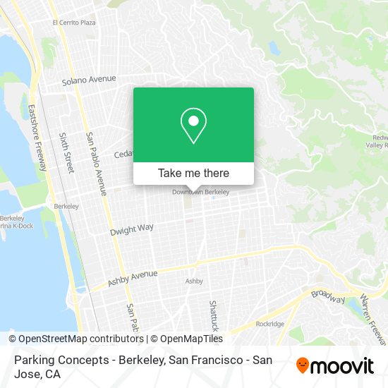 Mapa de Parking Concepts - Berkeley