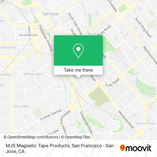 MJS Magnetic Tape Products map