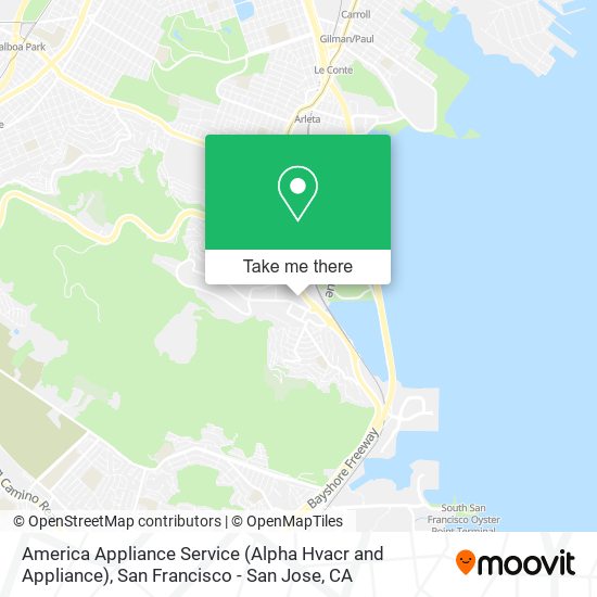 America Appliance Service (Alpha Hvacr and Appliance) map