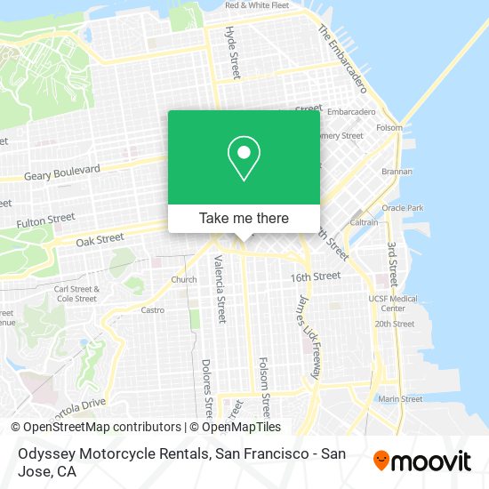 Mapa de Odyssey Motorcycle Rentals