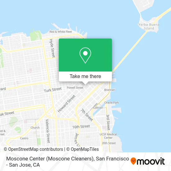 Moscone Center (Moscone Cleaners) map