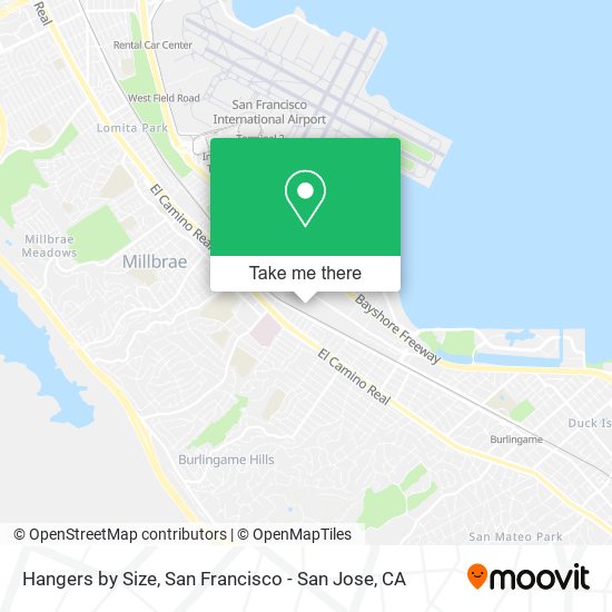 Hangers by Size map