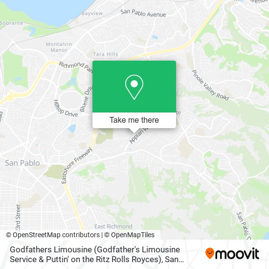 Mapa de Godfathers Limousine (Godfather's Limousine Service & Puttin' on the Ritz Rolls Royces)