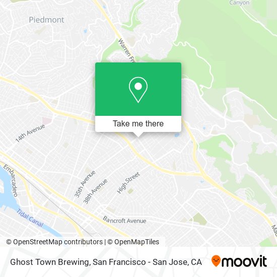 Ghost Town Brewing map