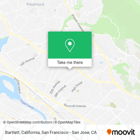 Mapa de Bartlett, California