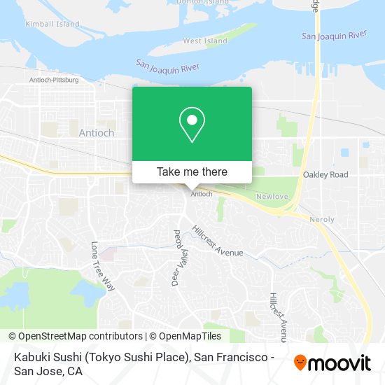 Mapa de Kabuki Sushi (Tokyo Sushi Place)