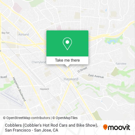 Mapa de Cobblers (Cobbler's Hot Rod Cars and Bike Show)